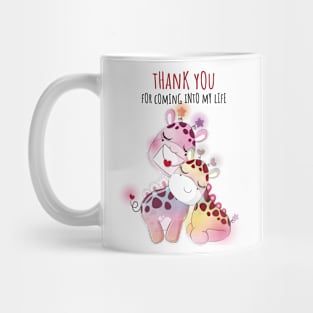 Giraffe Couple Love Mug